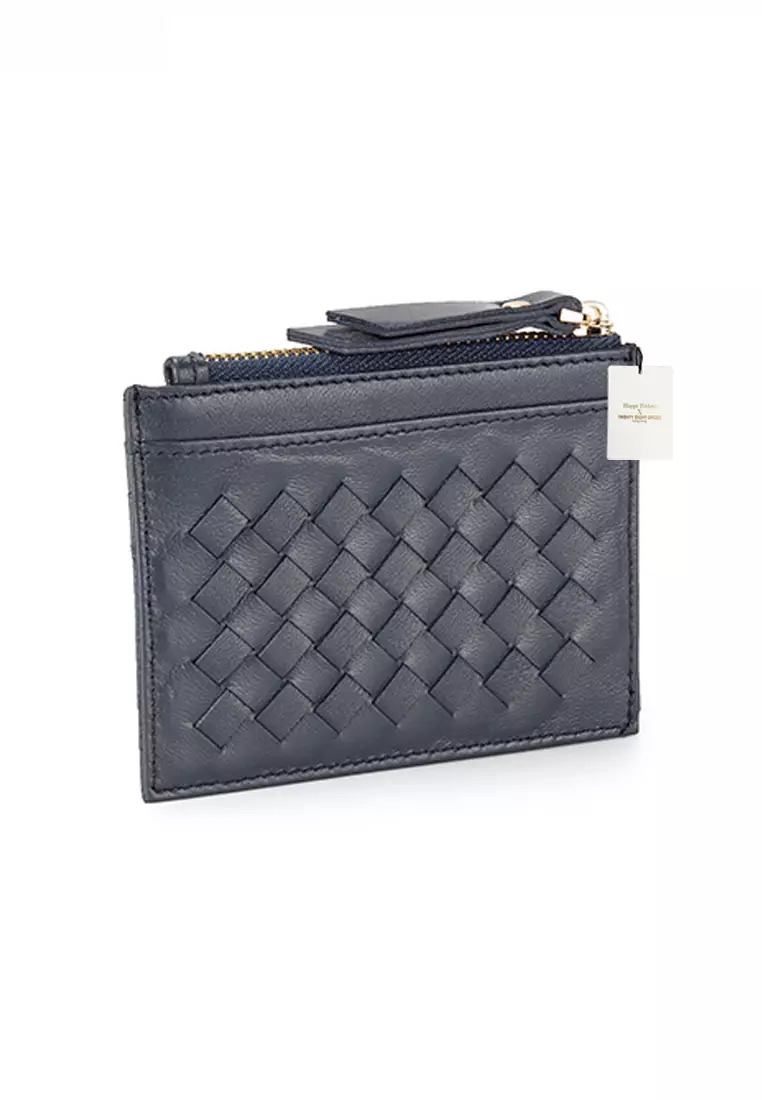 Weave Sheepskin Card Holder & Zip Purse JW YT-8809