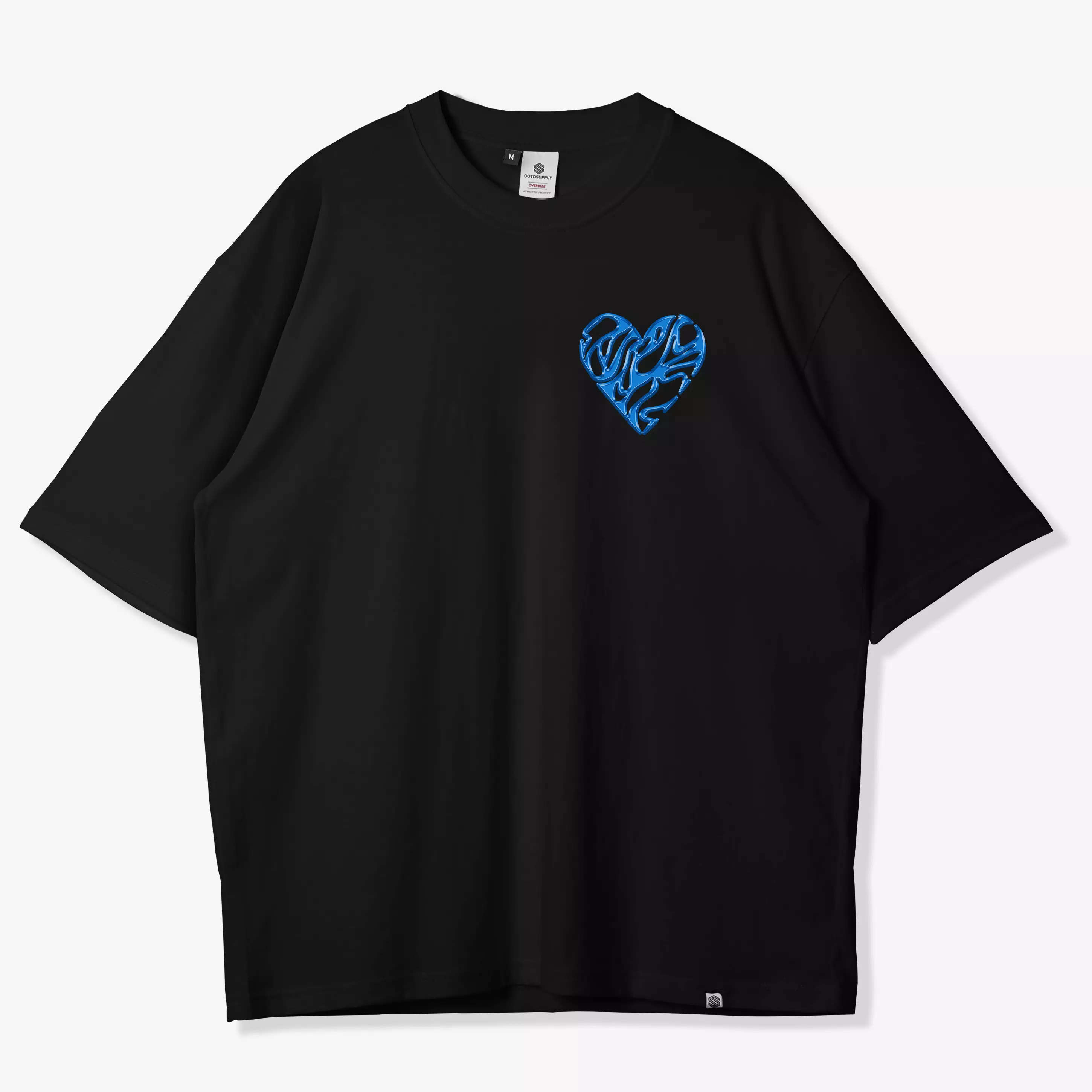 OOTDSUPPLY Oversized Tshirt Still Loving You Black & White l Kaos Oversize Pria dan Wanita OVZ213