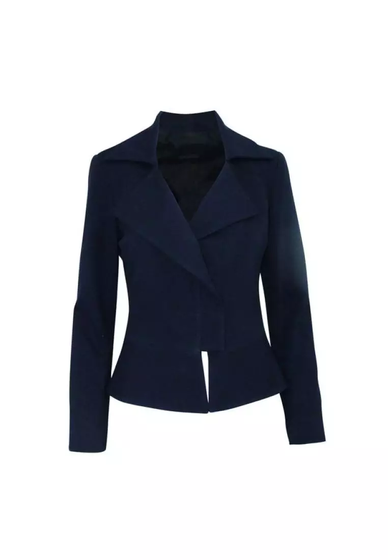 Buy Carla Zampatti Pre Loved CARLA ZAMPATTI Navy Blue Blazer 2023