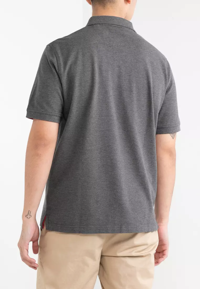 Contrast Pique Polo Shirt