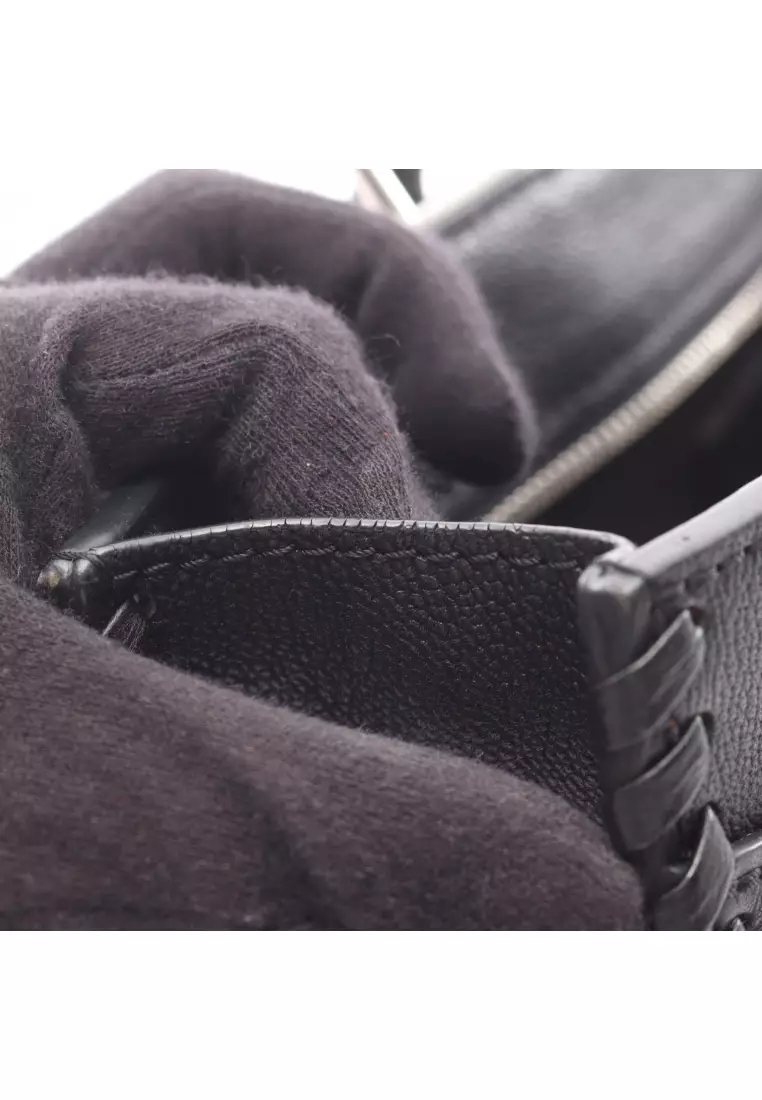 Pre-Loved Louis Vuitton Very zip Noir Handbag tote bag leather black 2WAY