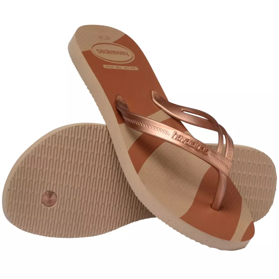 [ONLINE EXCLUSIVE] Havaianas 3581 Elegance Print Rose Gold - Sandal Wanita