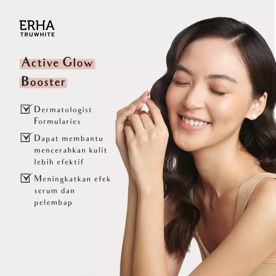 Bundle Erha Glow Glam Skin - Serum & Booster - Paket Pencerah Wajah