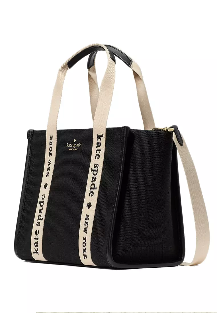 Kip Canvas Small Tote - Black