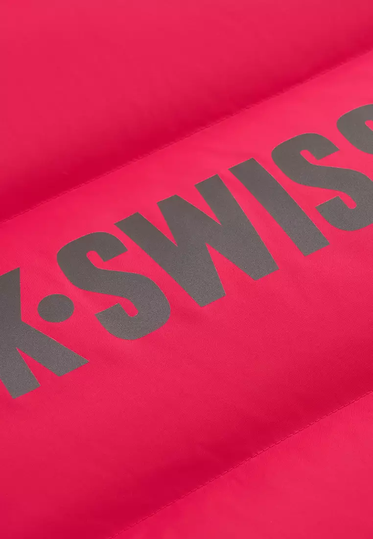 女裝 K-SWISS LOGO 防風長版鵝絨羽絨外套