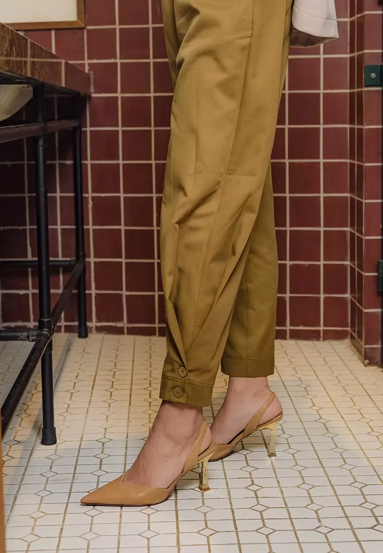 Jual JENNA & KAIA Jenna & Kaia Zelda Pants Brown Original 2023