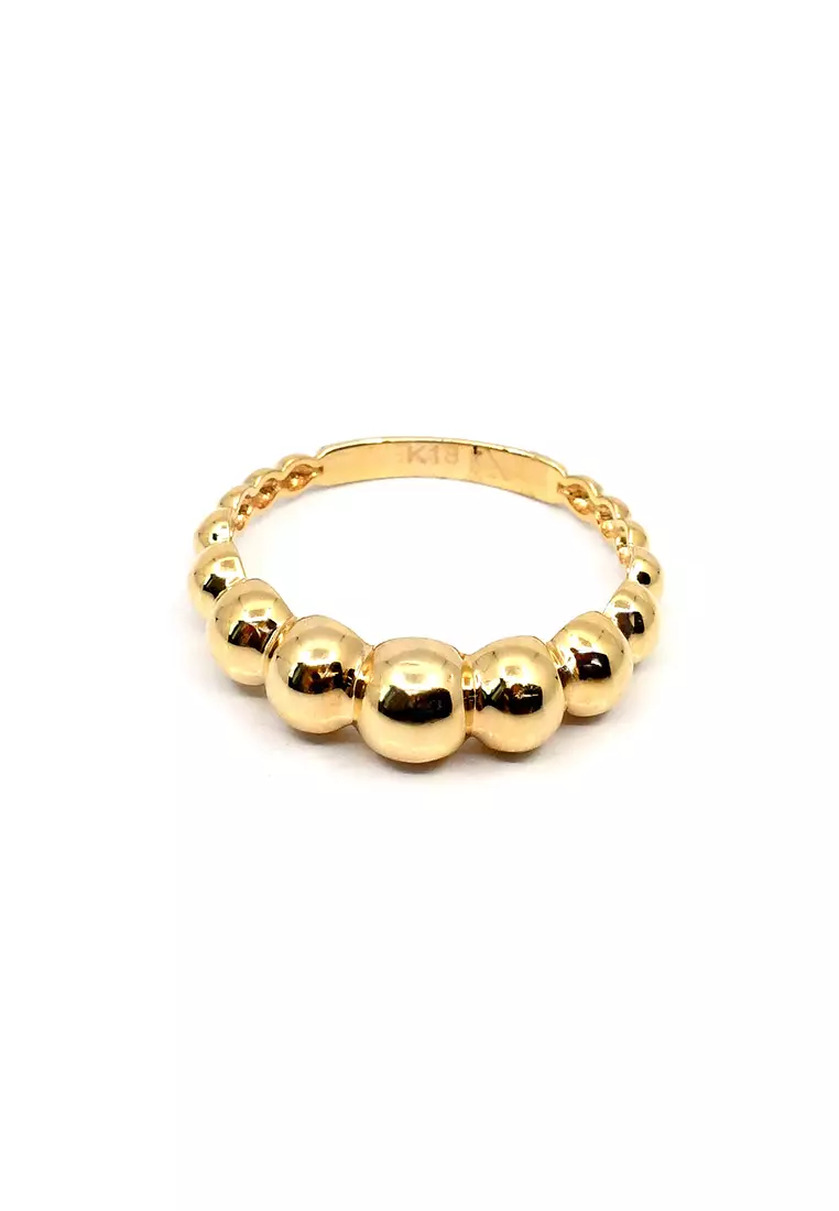 18K Japan Made Yellow Gold Lady Ring