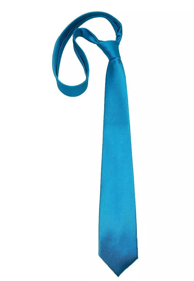 Stranger Dasi Pria Polos Plain Tie Man Neckwear Material Polyester ORIGINAL - Tosca Blue