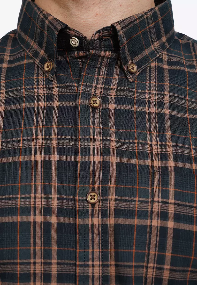 Regular Fit Long Sleeve Checks Shirt
