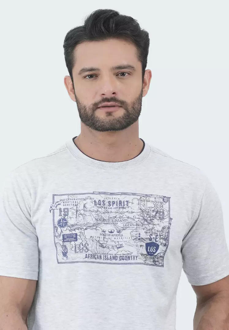 LGS -  Vintage Collection - Kaos Katun Pria Casual - Sablon HD - Roundneck - Regular Fit - CTS.222.S3191