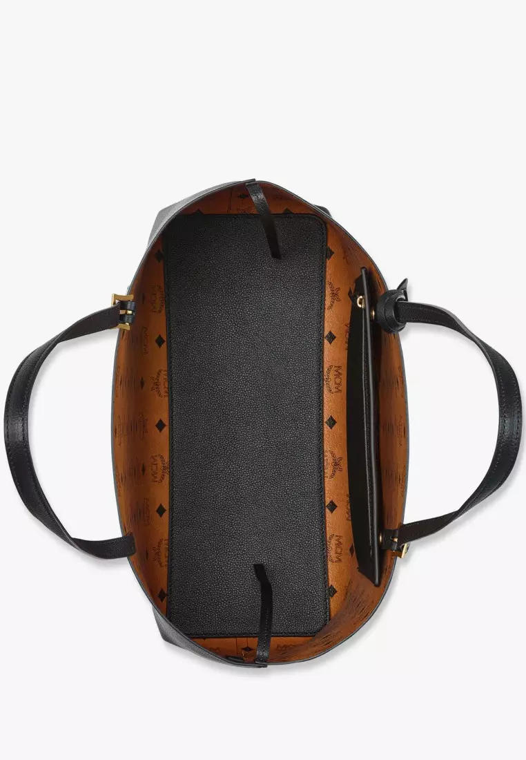 Himmel Shopper in Embossed Logo Leather