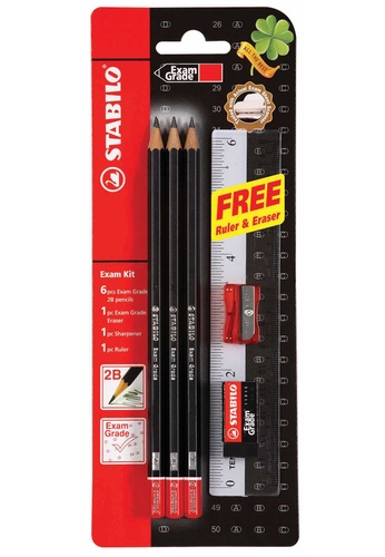 Buy Stabilo Stabilo Exam Grade Graphite Pencil Eraser Sharpener And Ruler Online Zalora Malaysia