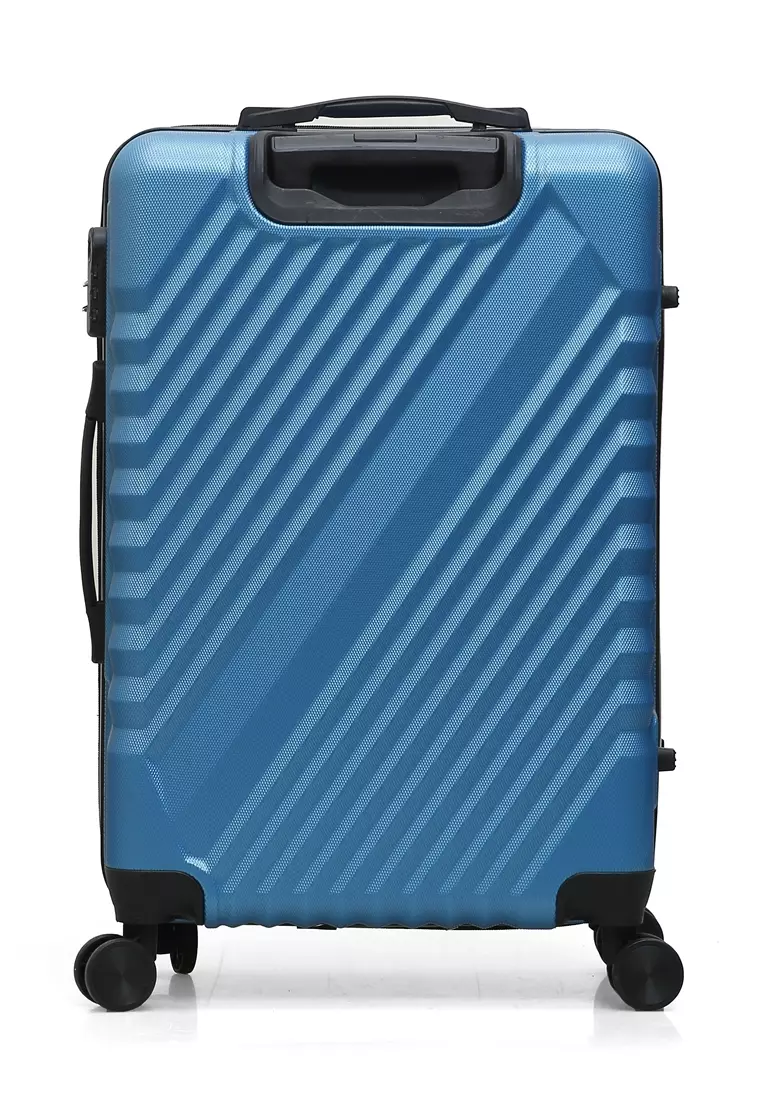 Austin Koper Unisex Size 24 Inch Travel Bag Large Compartment Material Fiber ABS ORIGINAL - Light Blue