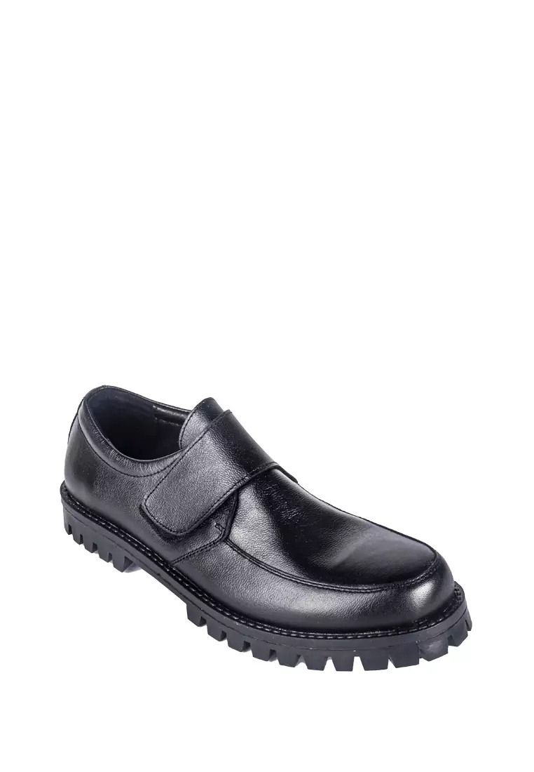 Discount on Otto  shoes - SKU: Paolo Men's Velcro Strap Black Shoes