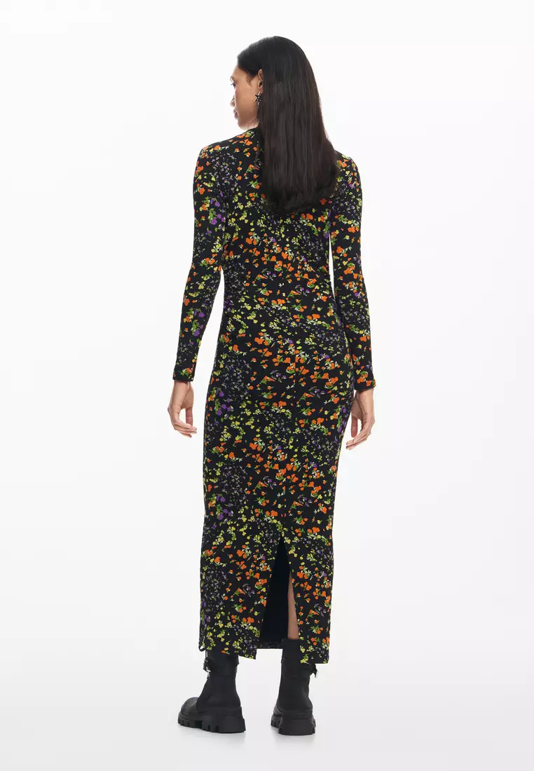 Desigual Woman Slim floral dress.