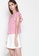 JOVET white and pink Flare Sleeved Heart Print Top 257C7AAEACE9B6GS_2