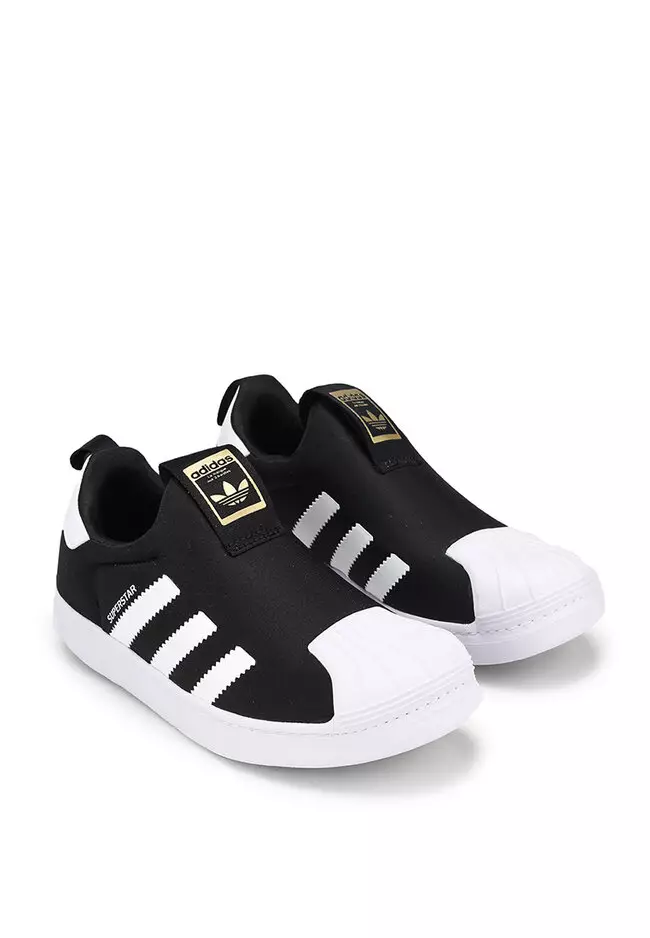 Adidas originals superstar slip on kids gold on sale