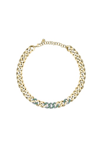 Chiara Ferragni gold Chiara Ferragni Chain 38+7cm Women's Green Stone Necklace J19AUW47 6DA24AC1CDDDB8GS_1
