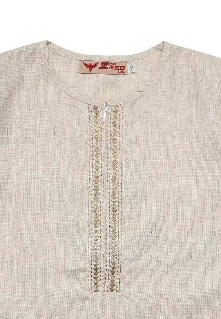 Baju Gamis Anak Perempuan Arrow Zipper Mocca - ADORABLE