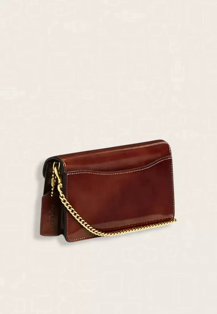 Coach Tabby Chain Clutch Dark Neutral