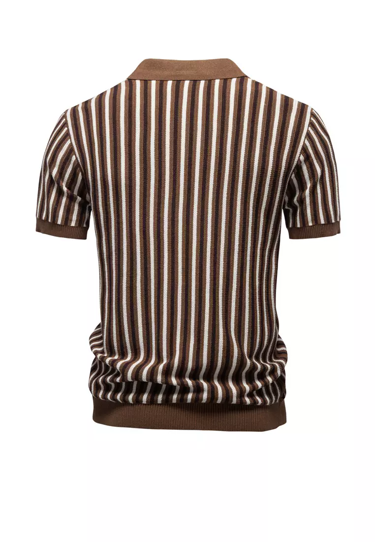 Business Striped Polo Shirt AX-PSD8032