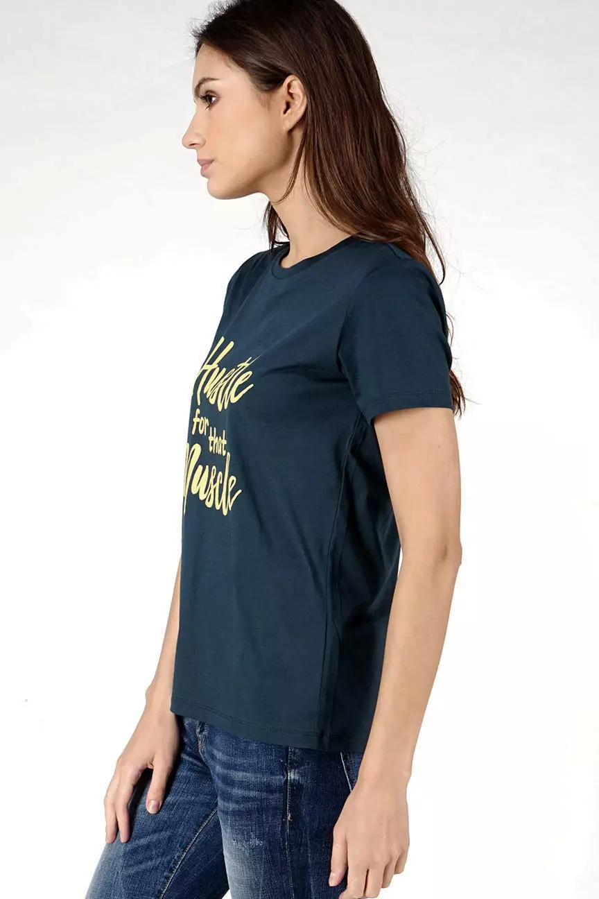 Kaos Wanita Muscle Dark Green