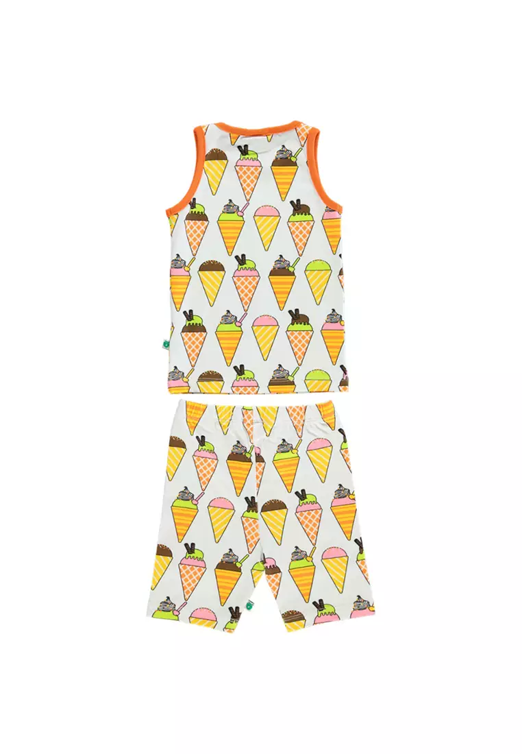 Tank Top and cycling Shorts with ice cream