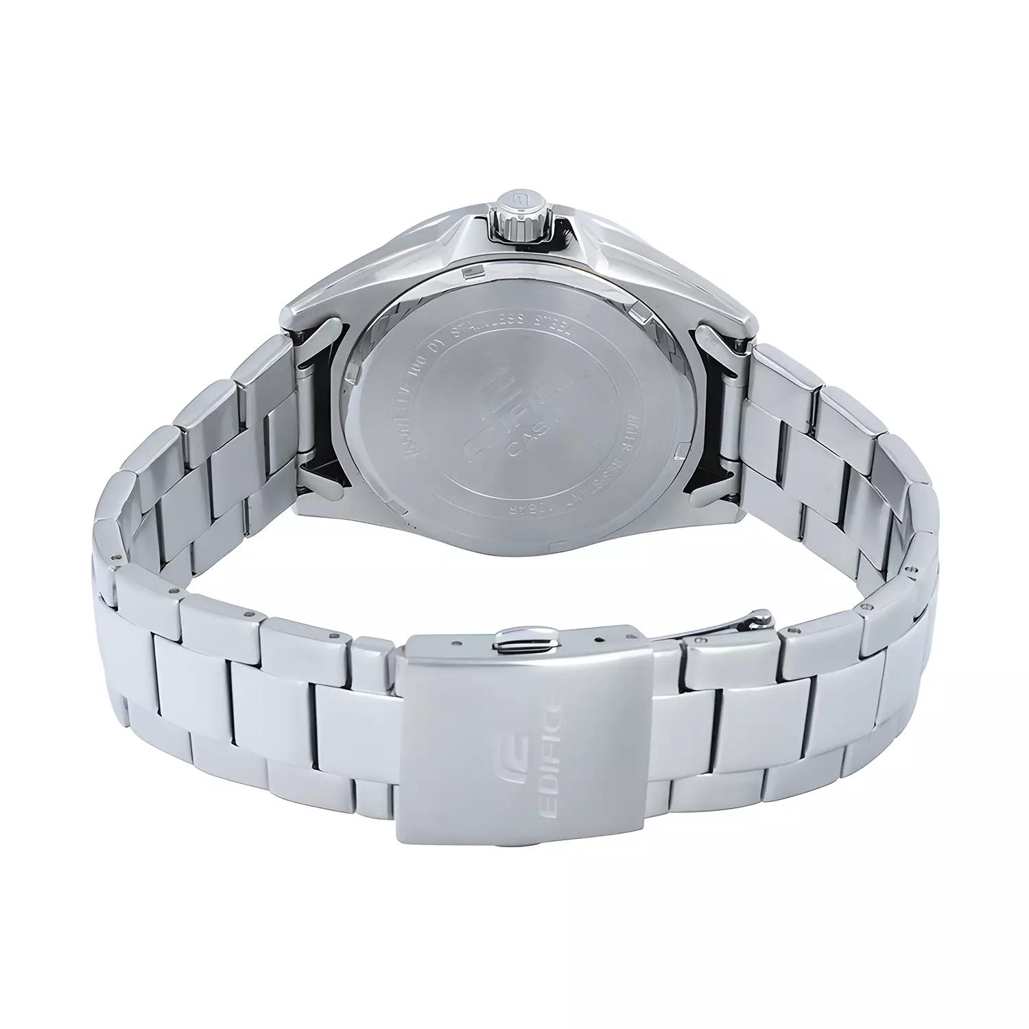 Casio Edifice EFV-100D-1A - Jam Tangan Analog Pria - Black Dial - All Stainless Steel