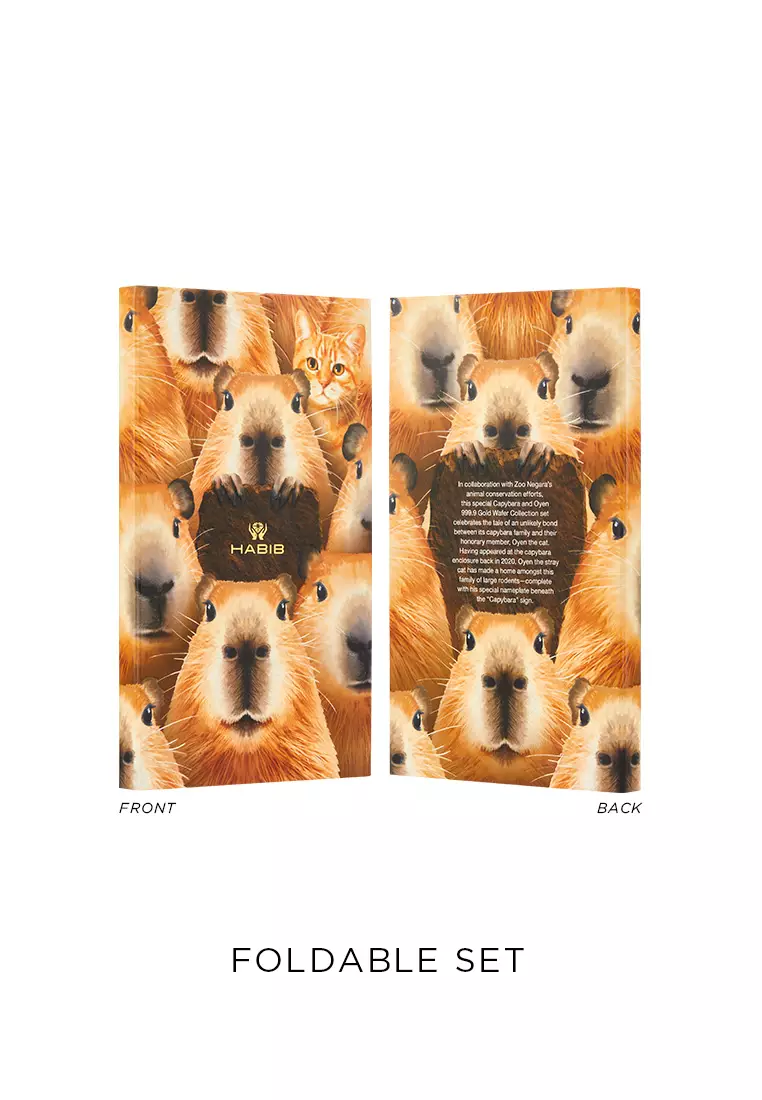 HABIB x Zoo Negara Collection (Capybara & Oyen) | 999.9 Gold Wafer (0.40g)