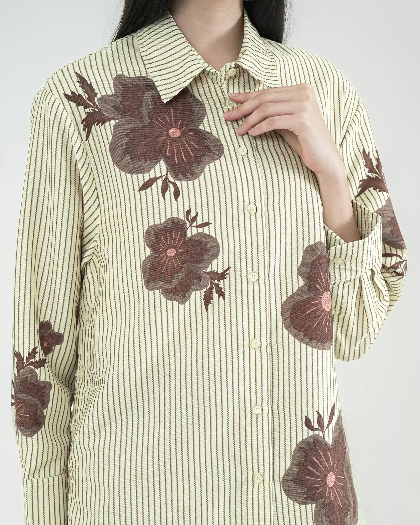 Geulis.id BOYANE SHIRT - Mocca