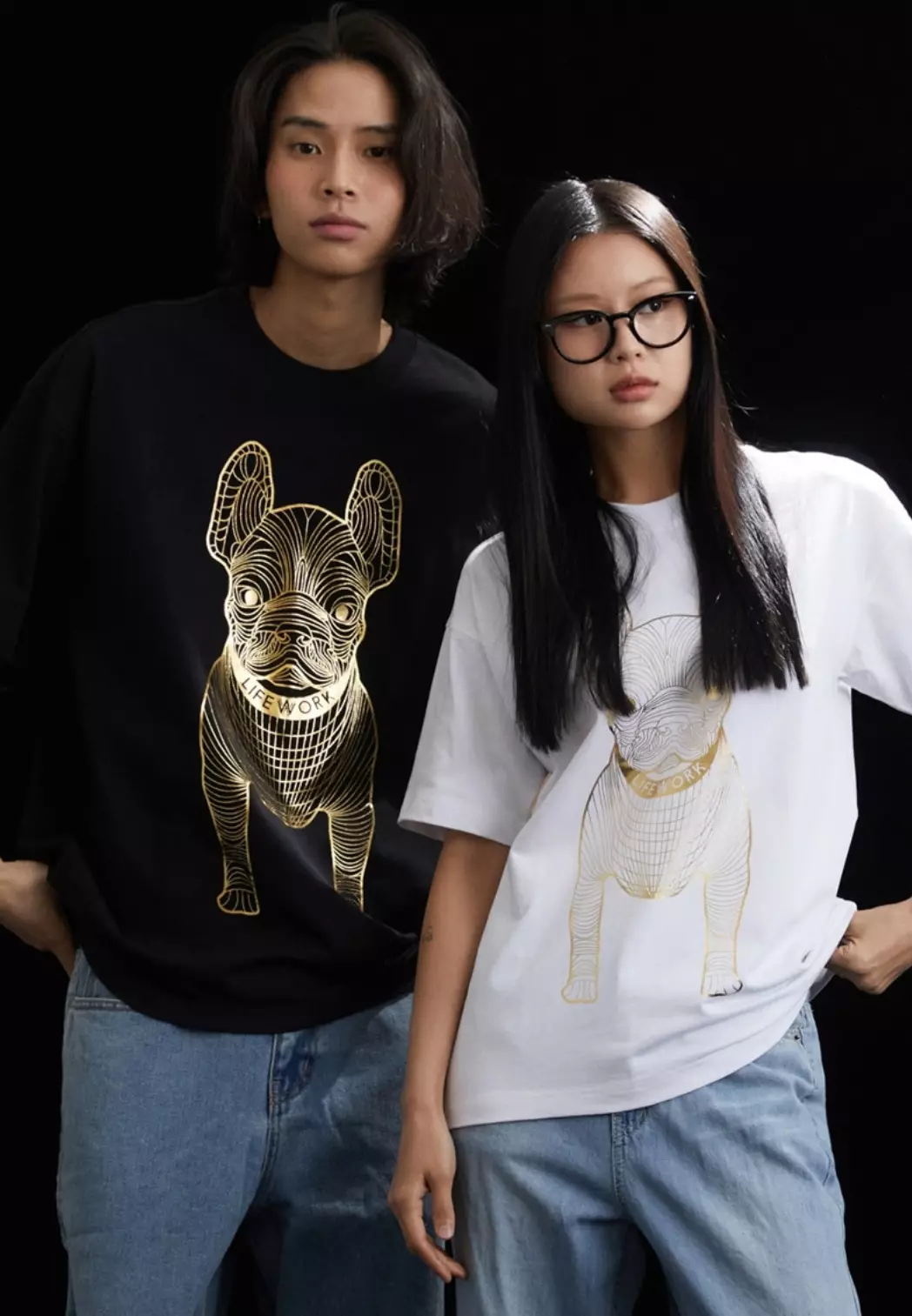 Gold Big Radog Short Sleeve Tshirt - White