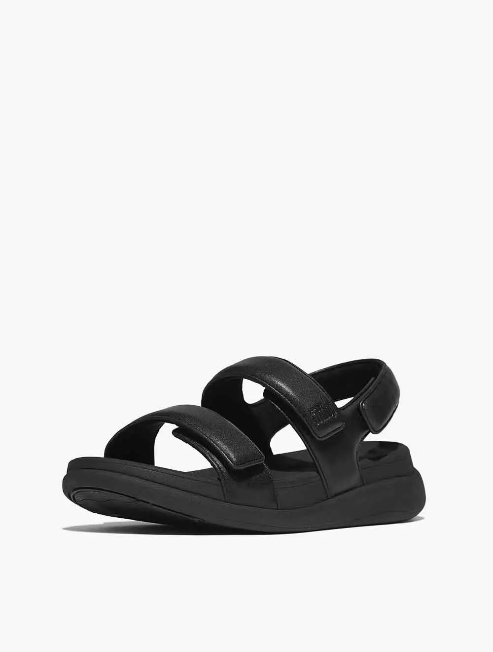Fitflop F-Mode Go Adjustable Flatform Back-Strap Sandals - All Black