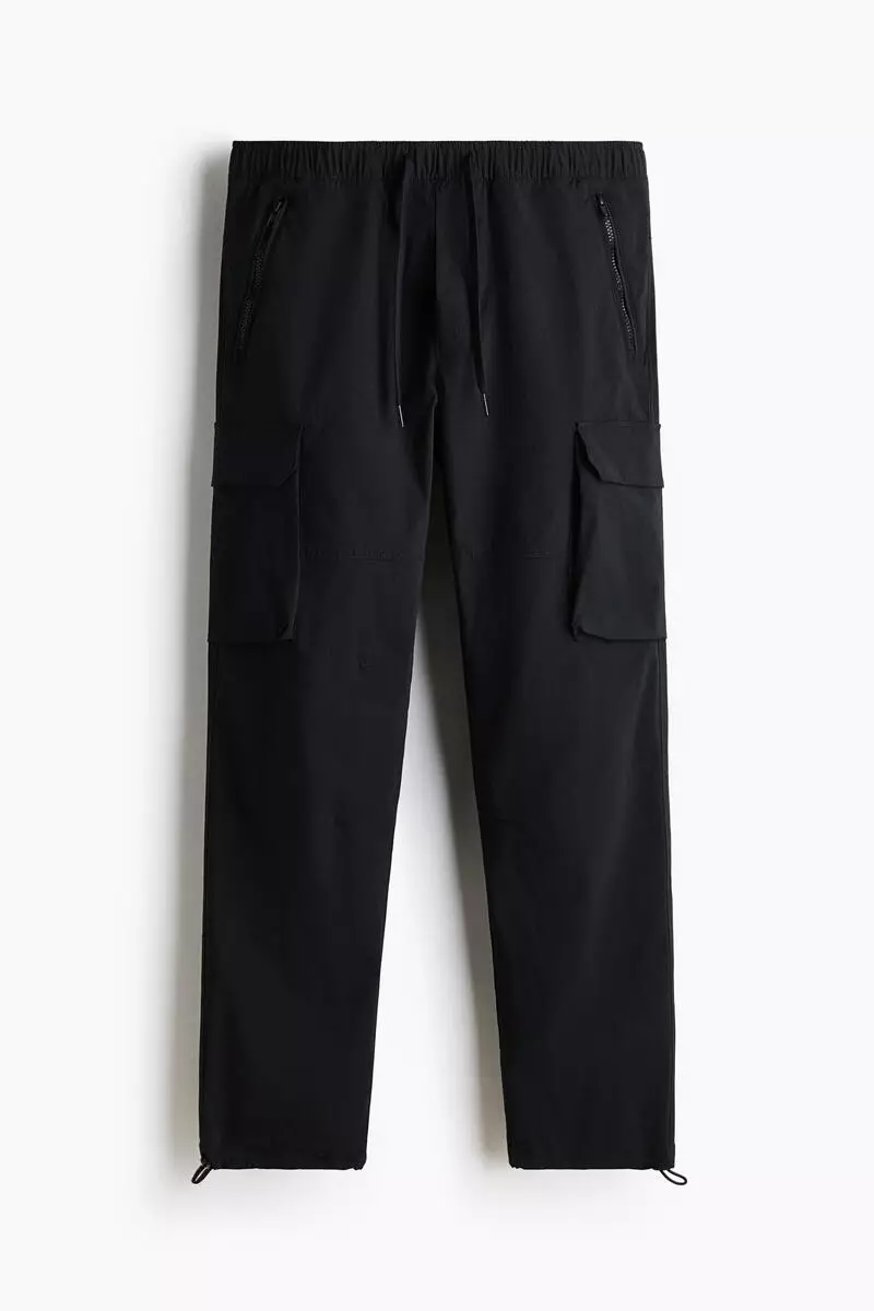 Regular Fit Nylon cargo trousers
