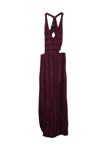 Reformation purple Pre-Loved reformation Dark Purple Maxi Dress with Open Back 0D366AAE665DF2GS_1