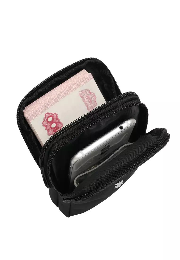 Travel Zip Pouch / Belt Bag - Black