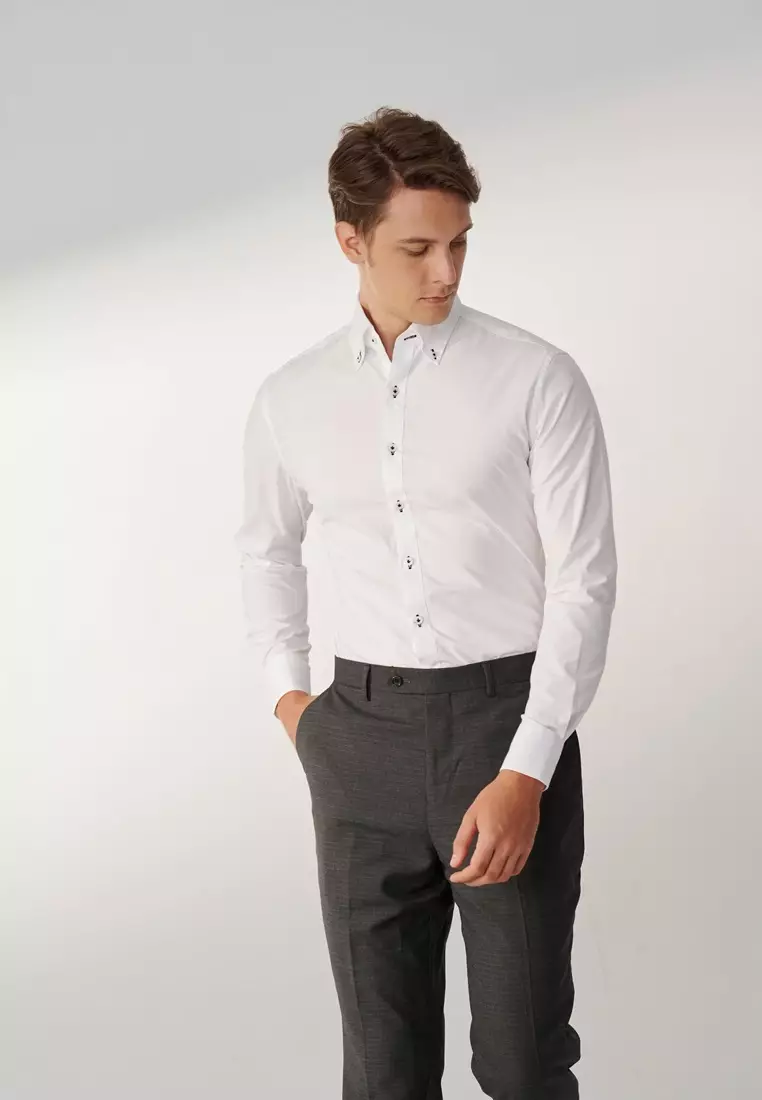 White Classic Fit Shirt