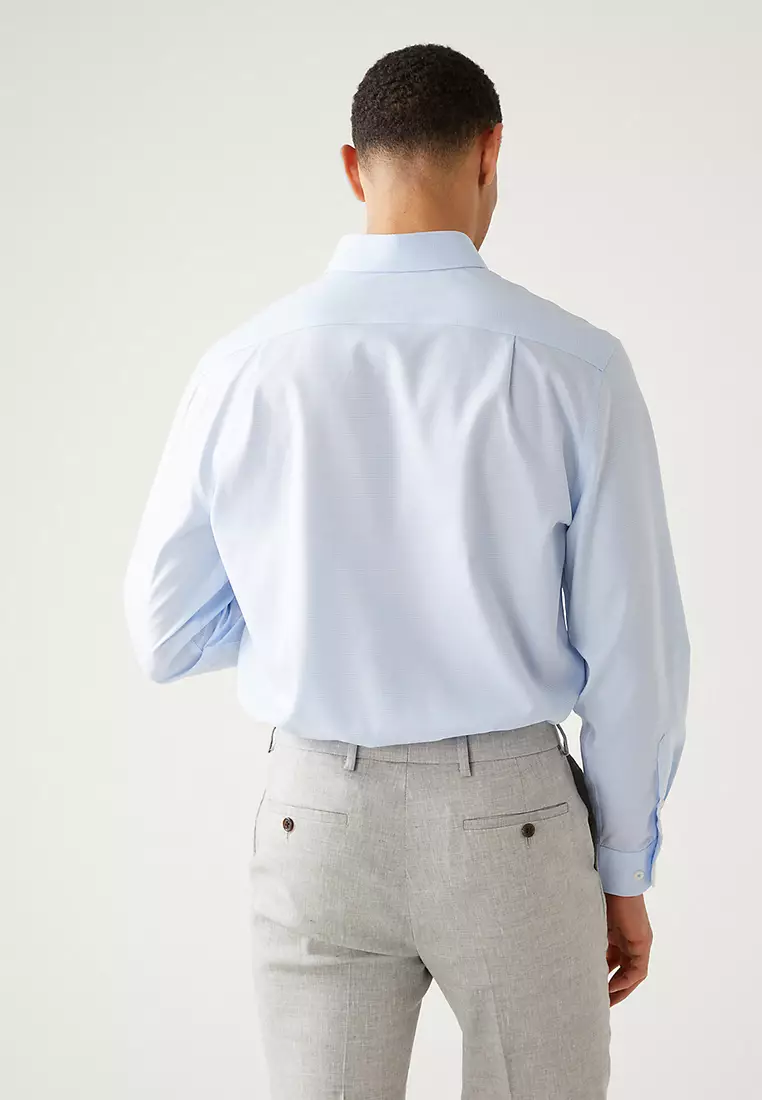 Regular Fit Non Iron Pure Cotton Check Shirt