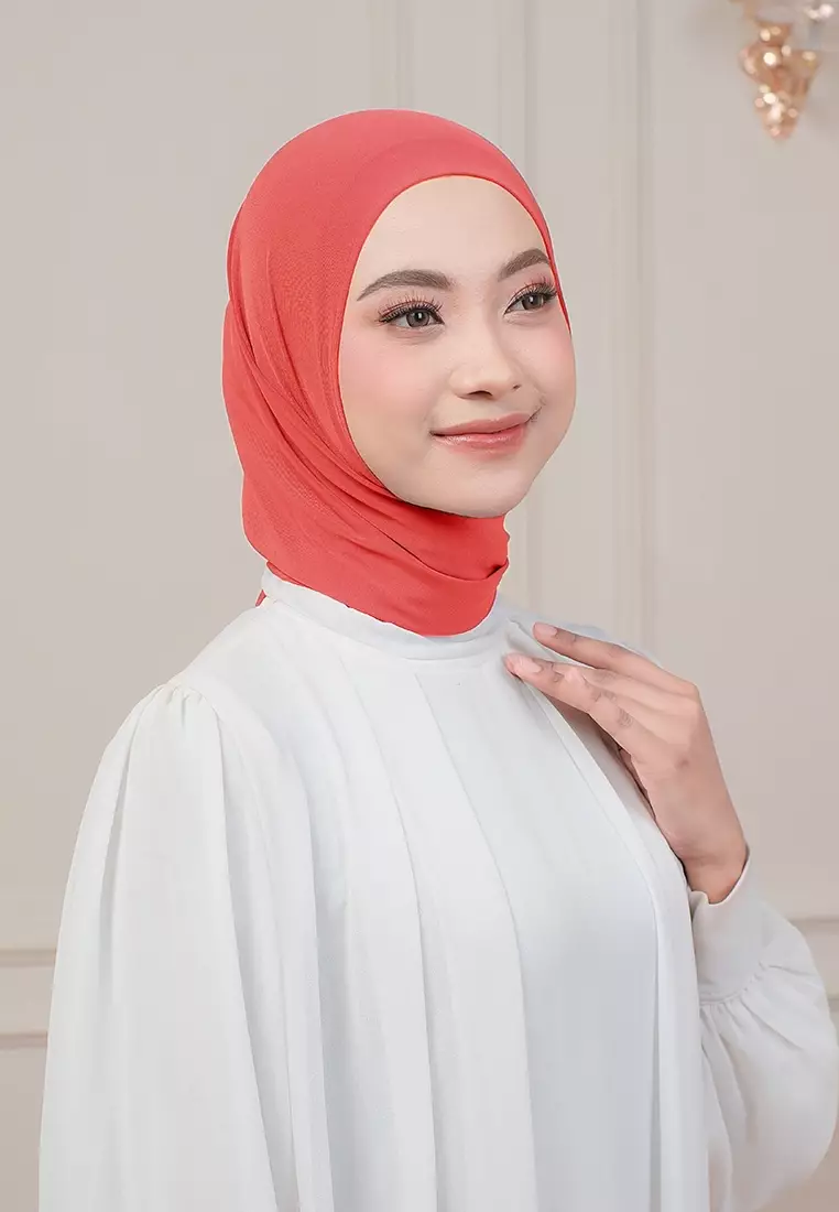 HIJAB INSTAN QIARA - TOMATO