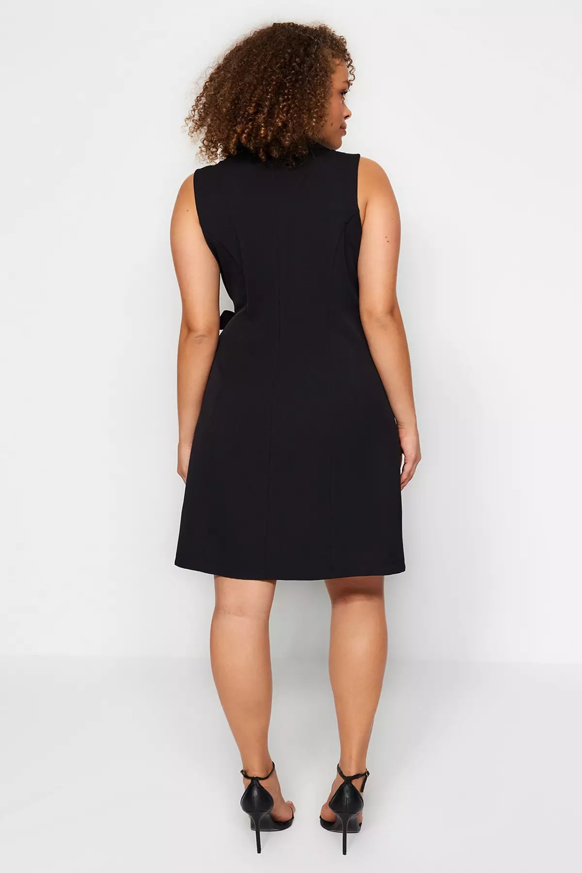 Plus Size Wrap Mini Dress