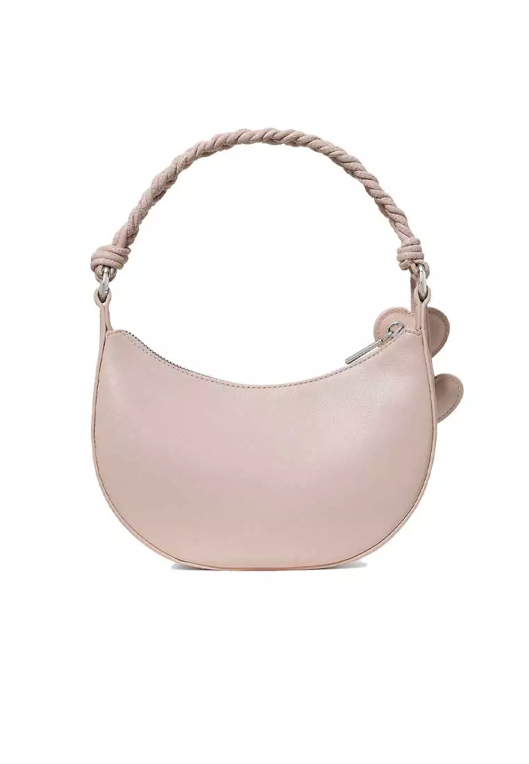 Nova Braided Strap Shoulder Bag Powdered Sugar KN610