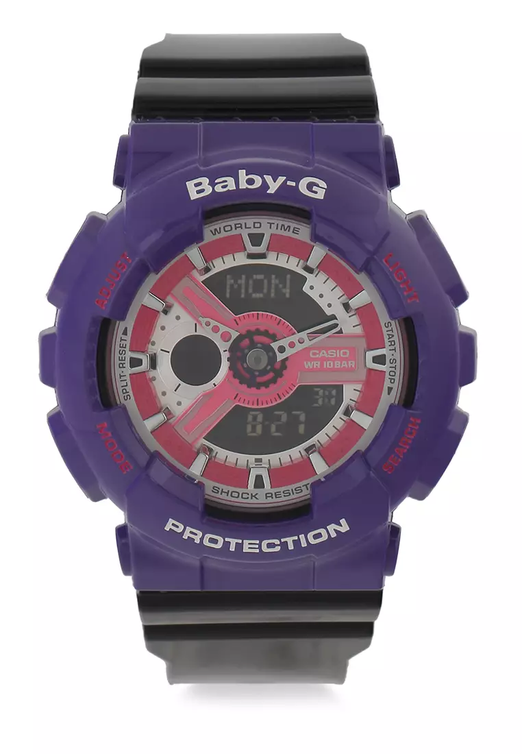 Jual BABY-G Baby-G Women BA-110NC-6ADR Purple Black Original 2023