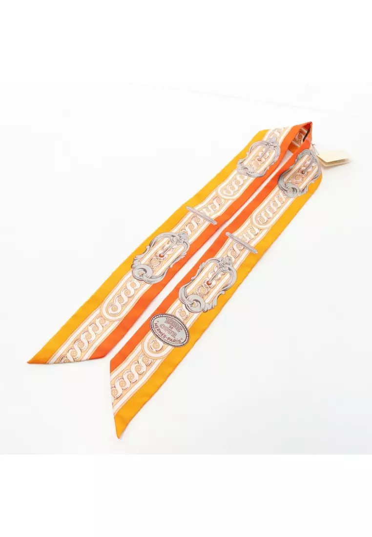 Hermès Pre-Loved Hermès twilly BRIDE DE COUR ribbon scarf