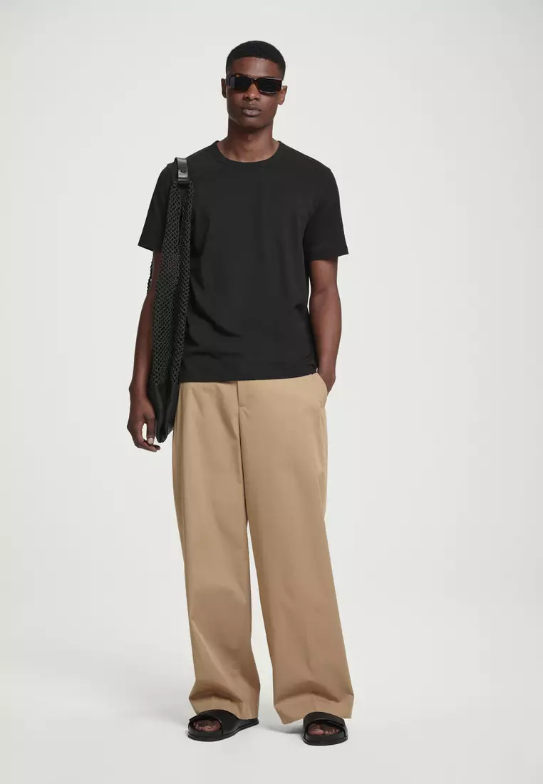 REGULAR LIGHTWEIGHT BRUSHED-COTTON T-SHIRT