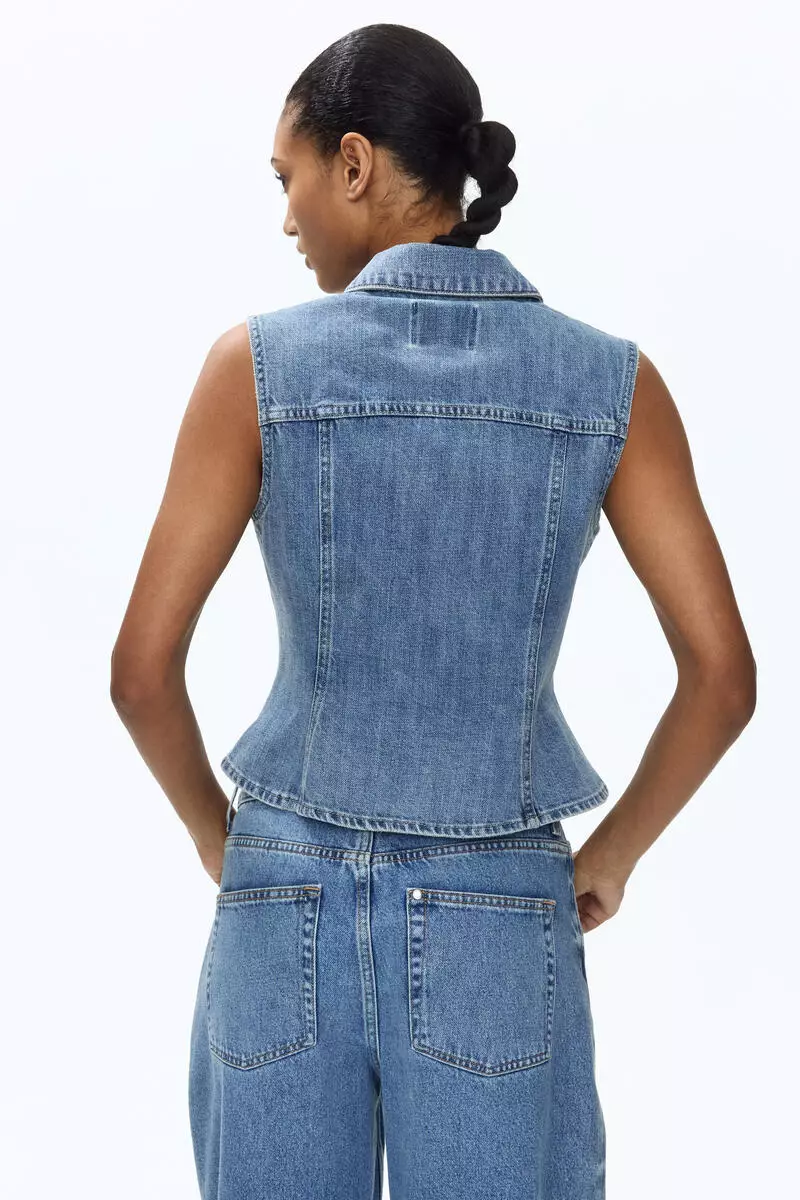 Denim waistcoat