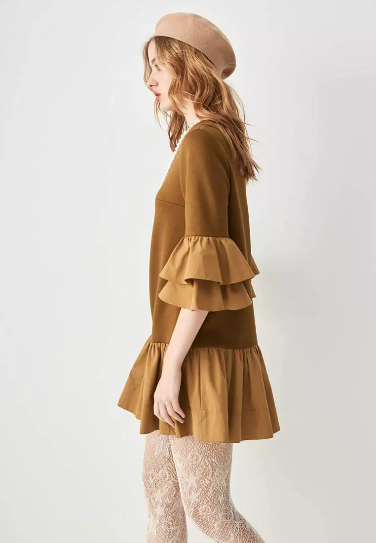 Two Tone Retro Short Dress