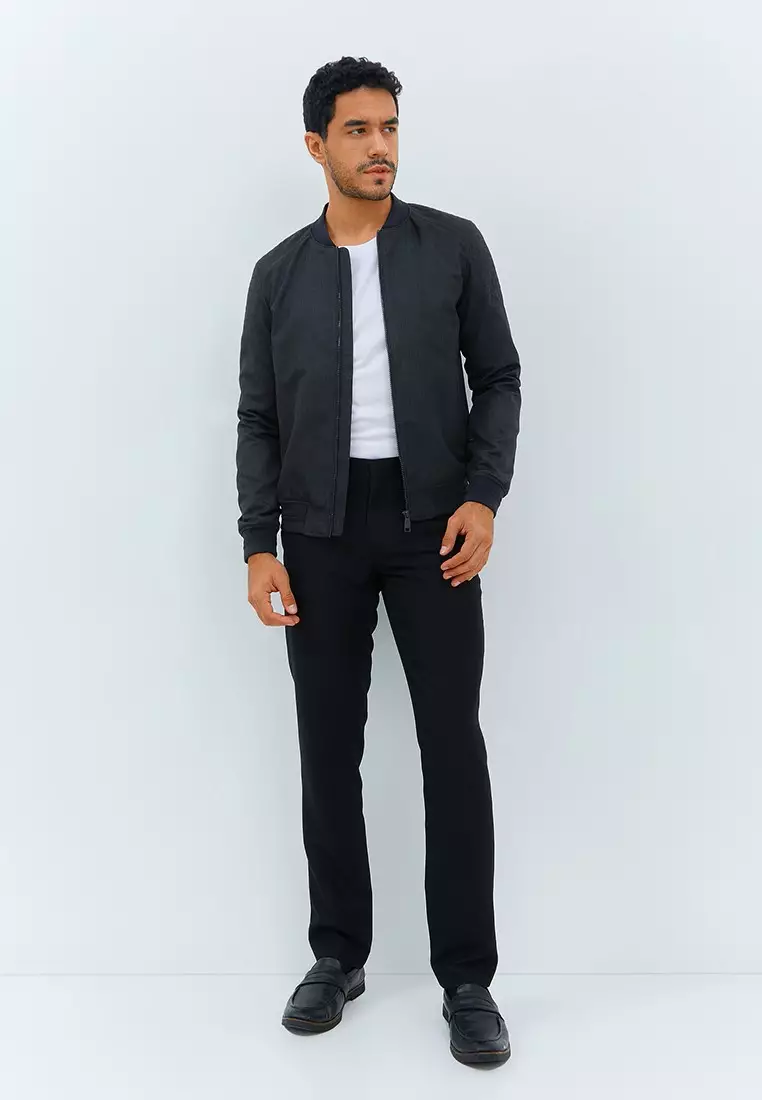 Jobb Weyhill Jacket Pria Slim Fit Dark Grey
