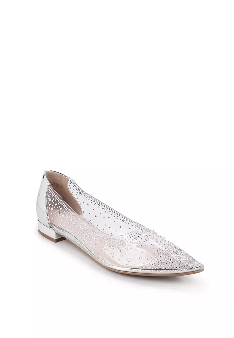 NADIA J2385-12 FLAT SHOES SILVER