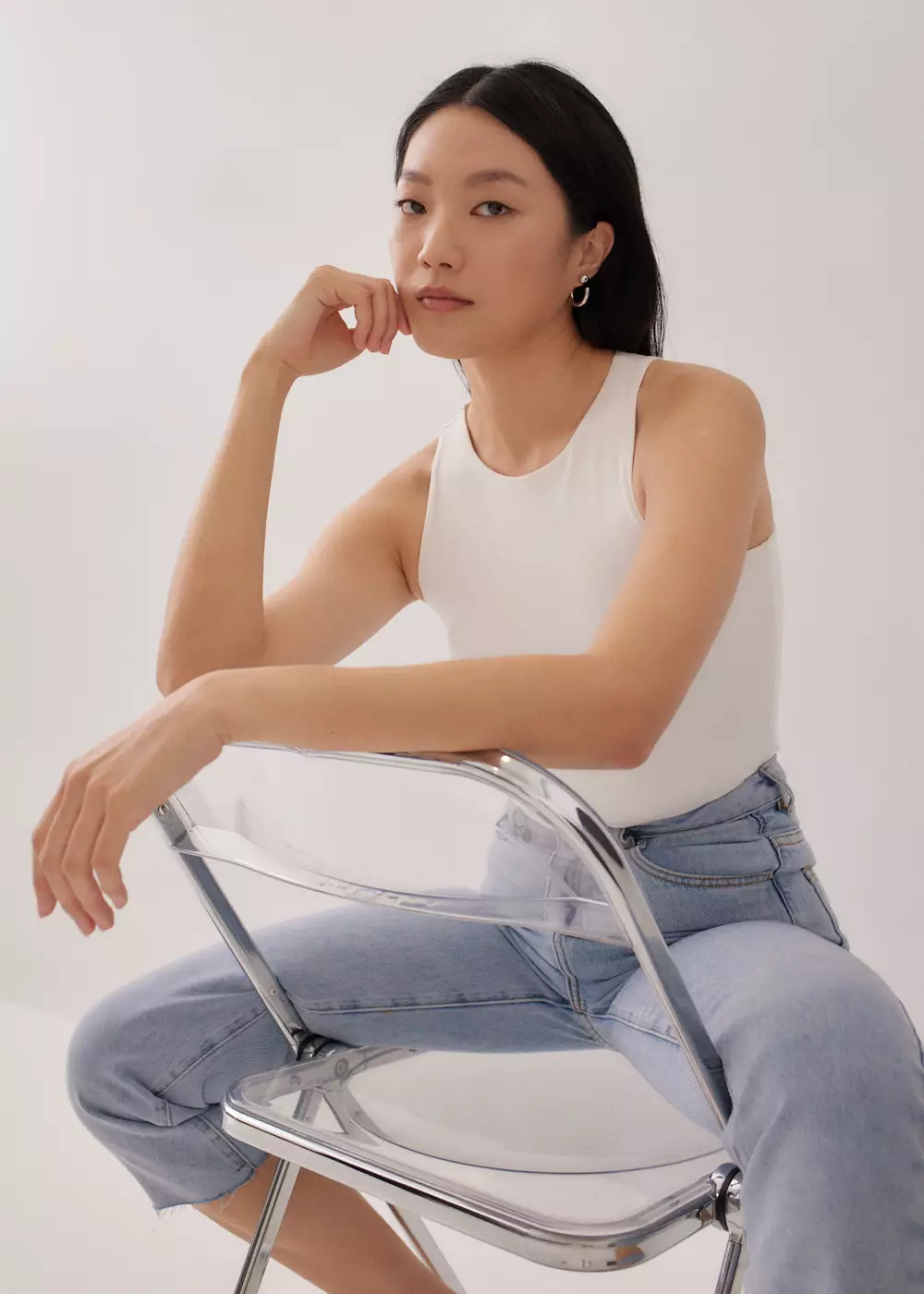 Alia Jersey Round Neck Tank Top