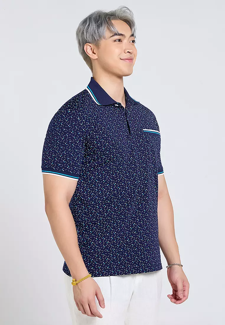 Printed Collar T-Shirt for Men