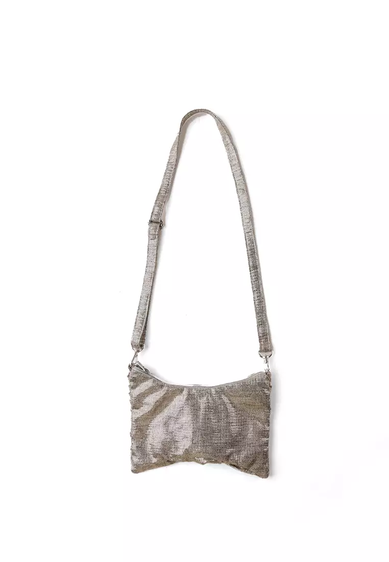Girls Lame Bow Sling Bag